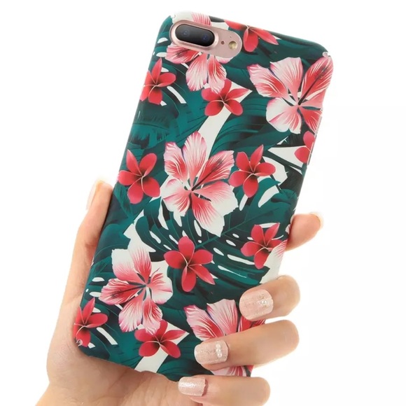 LAST 1! iPhone 7/8 Floral Palm Hard Phone Case - Picture 2 of 3